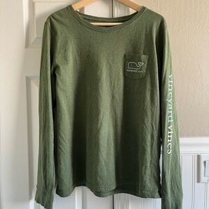 Vineyard Vines Heather Green Whale Tee Size Xl